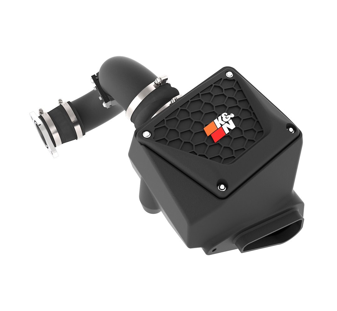K&N Filters Cold Air Intake, 63 Series Aircharger ®, Black Polyethylene Tube, Red Filter, With Heat Shield – 63-9043