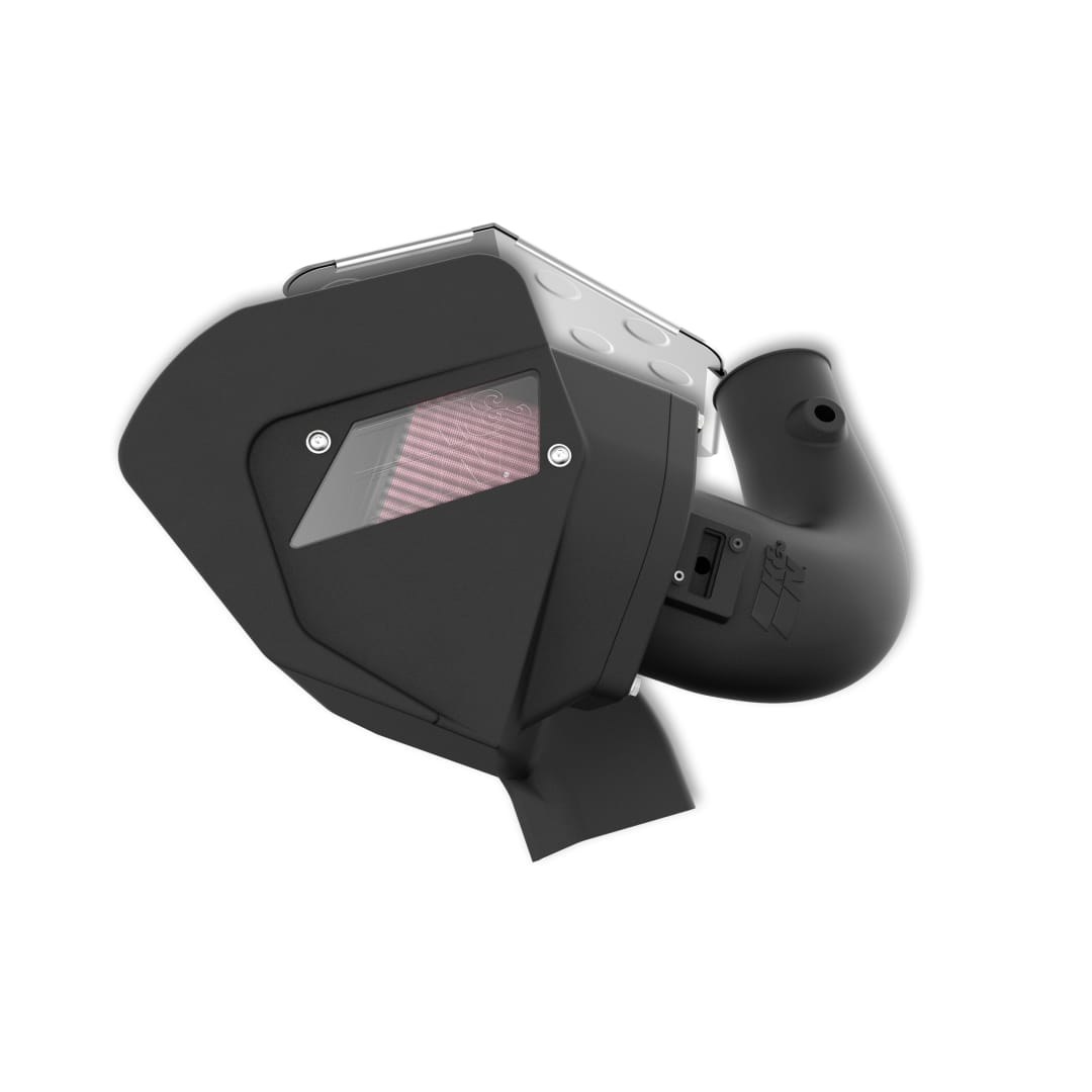 K&N Filters Cold Air Intake, 63 Series Aircharger ®, Black Polyethylene Tube, Red Filter, With Air Box – 63-9045