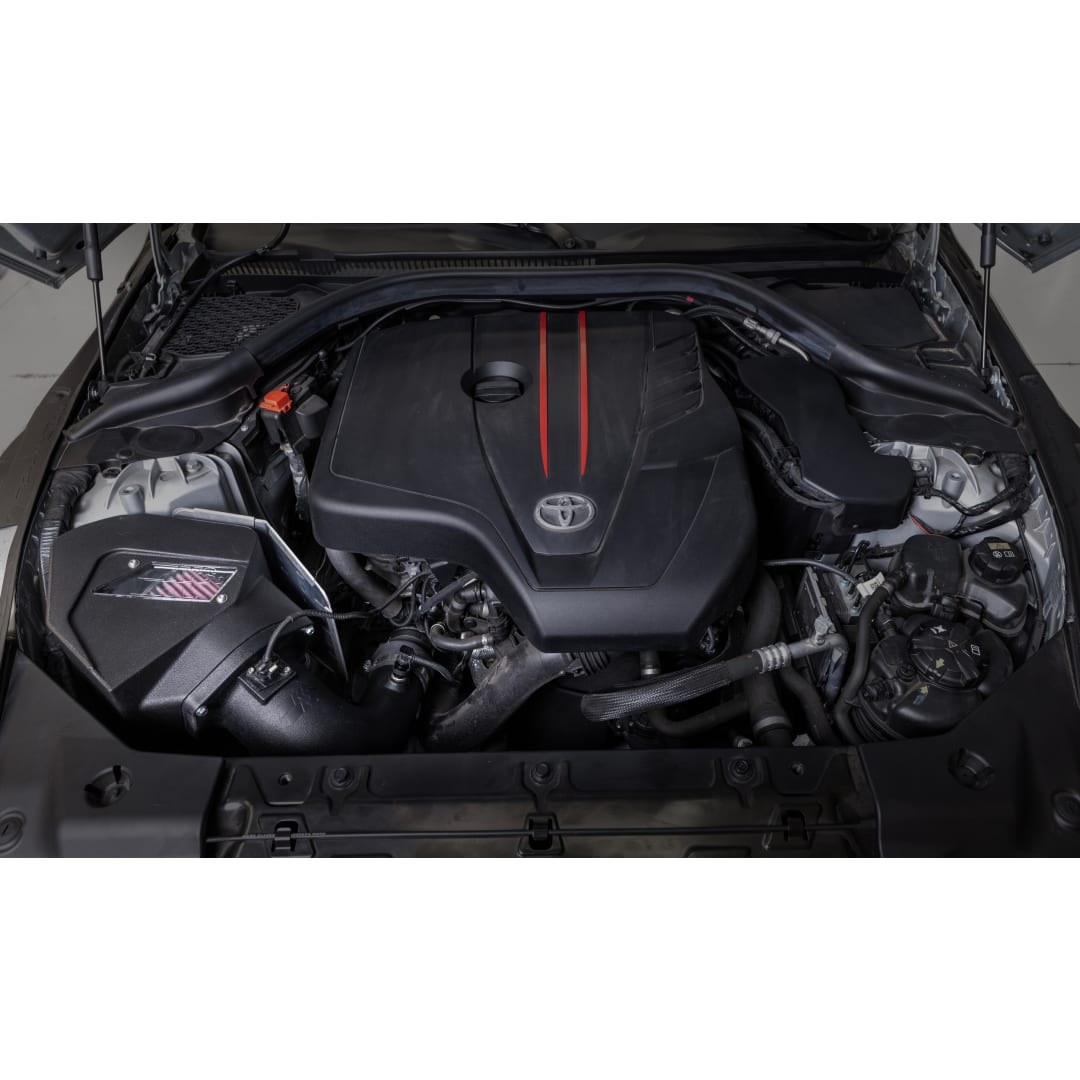 K&N Filters Cold Air Intake, 63 Series Aircharger ®, Black Polyethylene Tube, Red Filter, With Air Box – 63-9045