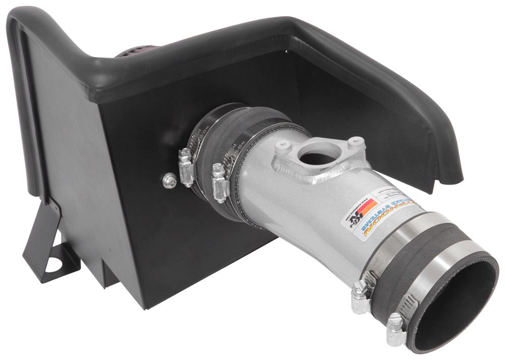 K&N Filters Cold Air Intake, 69 Series Typhoon ™, Silver Aluminum Tube, Red Filter, With Heat Shield – 69-1506TS