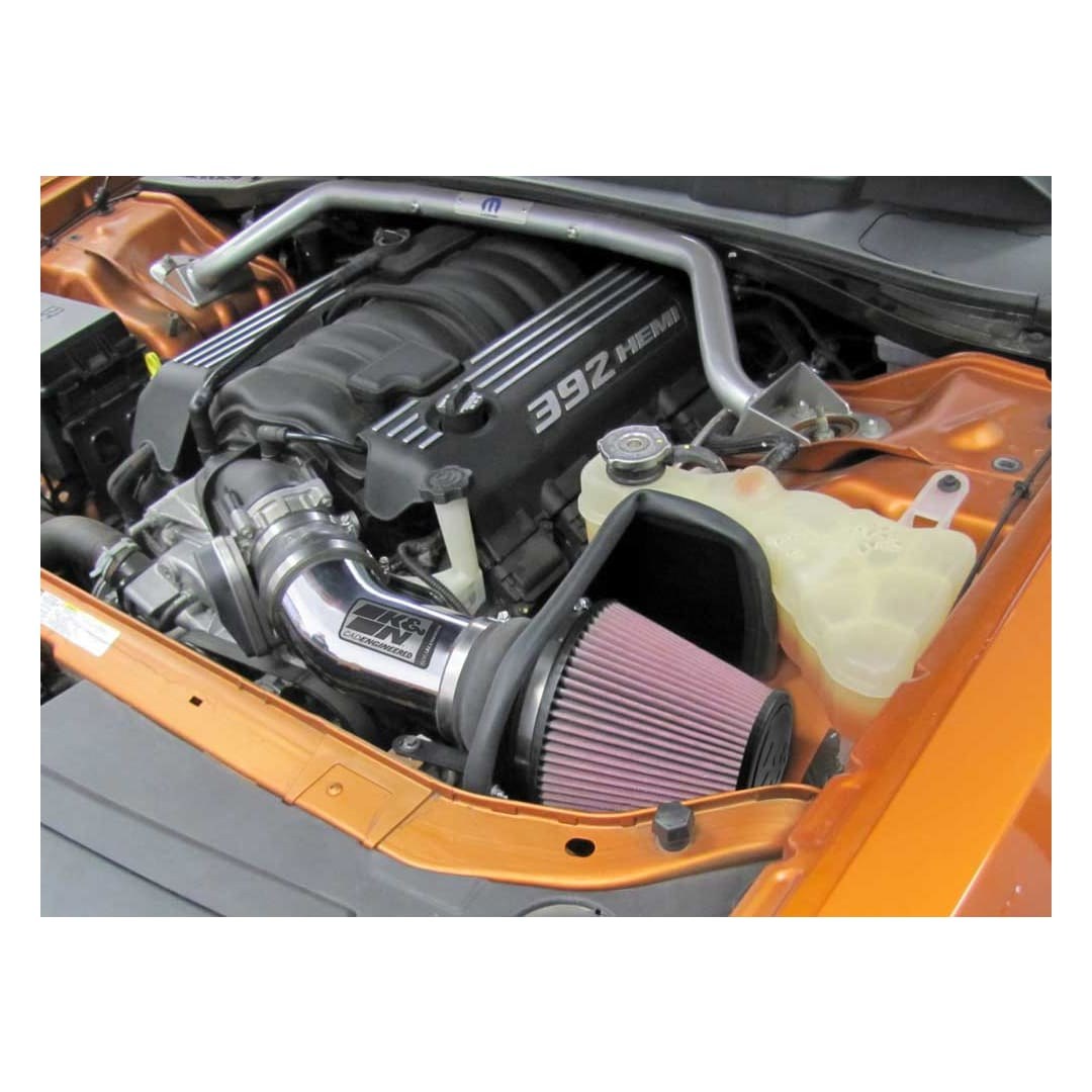 K&N Filters Cold Air Intake, 69 Series Typhoon ™, Polished Aluminum Tube, Red Filter – 69-2545TP
