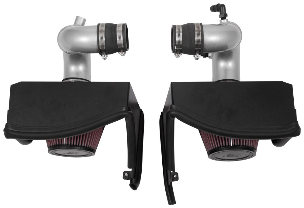 K&N Filters Cold Air Intake, 69 Series Typhoon ™, Silver Aluminum Tube, Red Filter, With Heat Shield – 69-5318TS