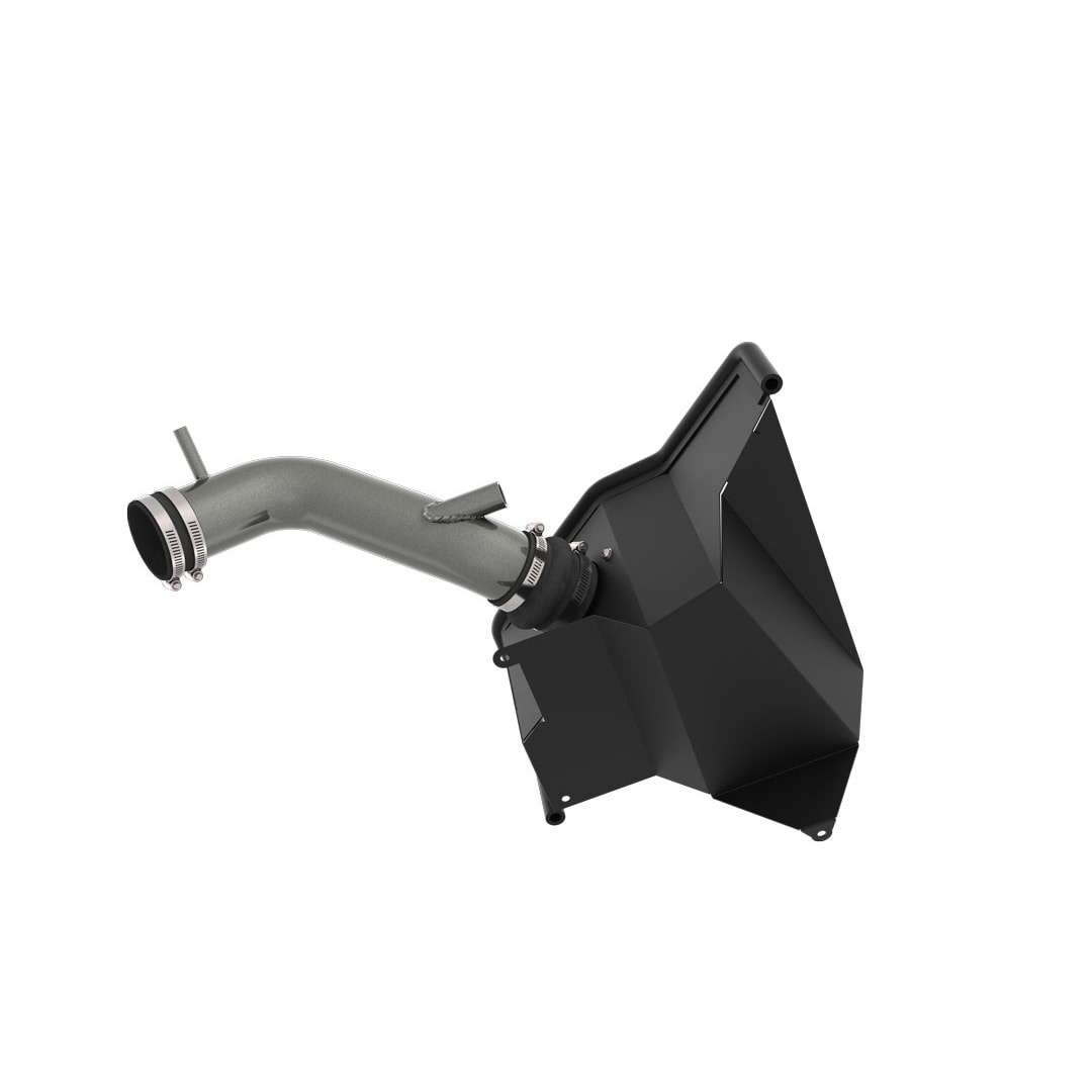 K&N Filters Cold Air Intake, 69 Series Typhoon ™, Silver Aluminum Tube, Red Filter, With Heat Shield – 69-5329TC