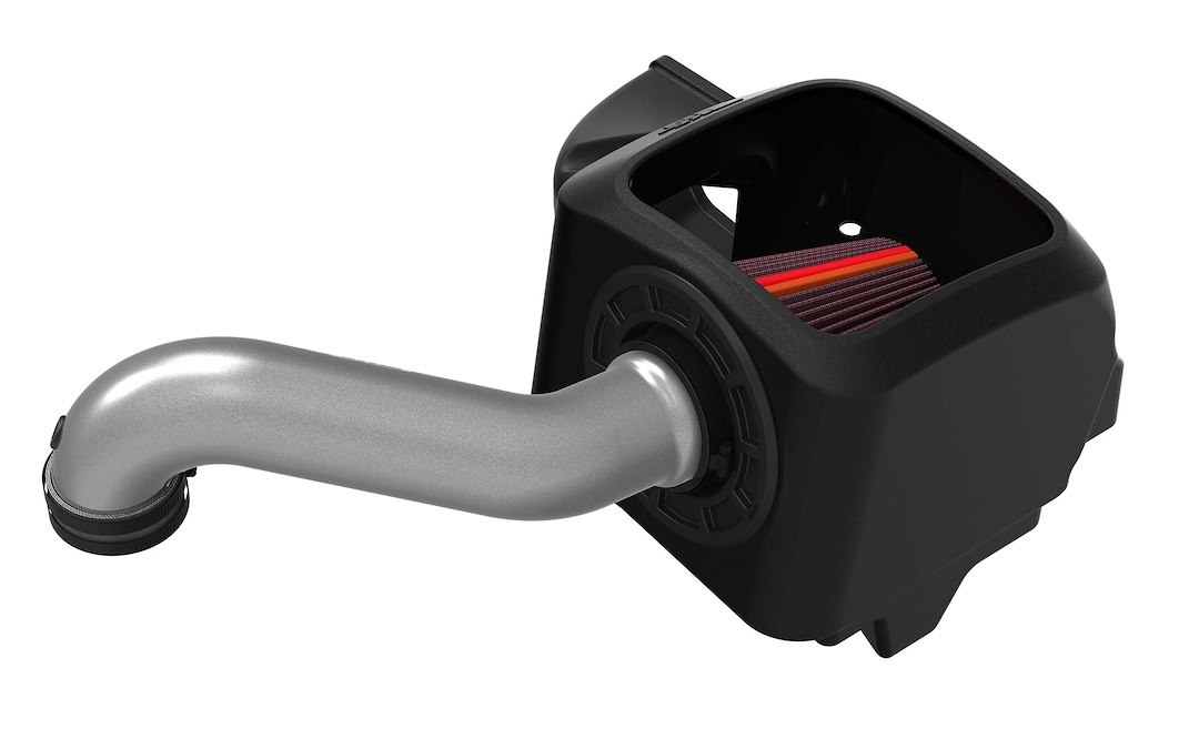 K&N Filters Cold Air Intake, Nextgen, Silver Aluminum Tube, Red Filter, With Heat Shield – 70-1561