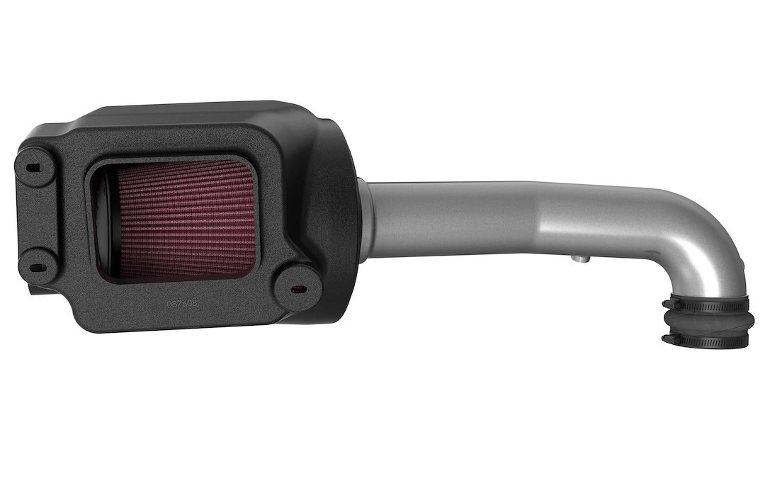K&N Filters Cold Air Intake, Nextgen, Silver Aluminum Tube, Red Filter, With Heat Shield – 70-3082