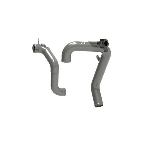K&N Filters Turbocharger Intercooler Pipe, Hot and Cold Sides, Gunmetal Gray Aluminum Tube – 77-1005KC