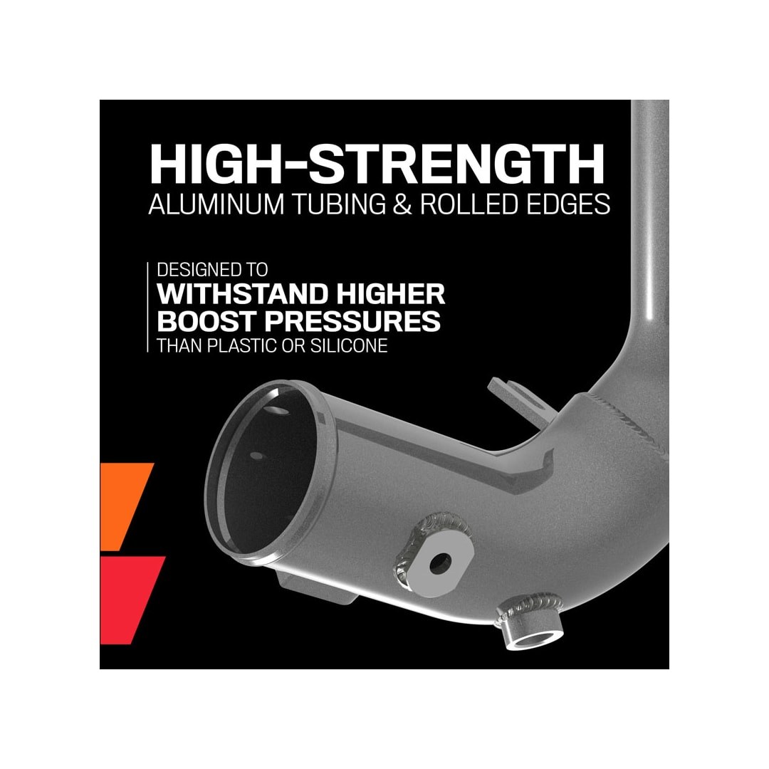 K&N Filters Turbocharger Intercooler Pipe, 77 Series, Gunmetal Gray, Aluminum – 77-1011KC