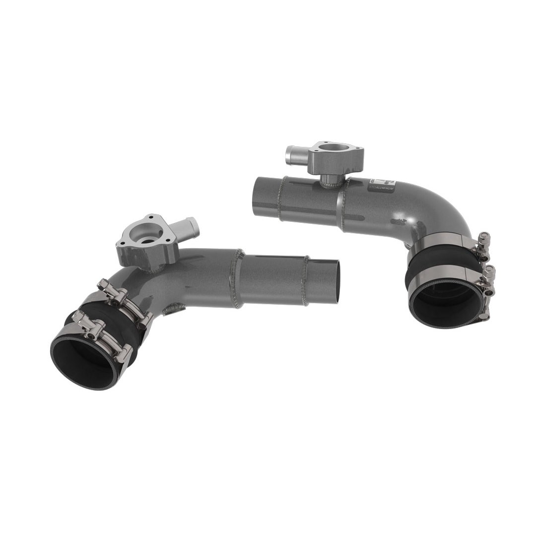 K&N Filters Turbocharger Intercooler Pipe, Hot and Cold Side, Gunmetal Gray Aluminum Tube – 77-1013KC