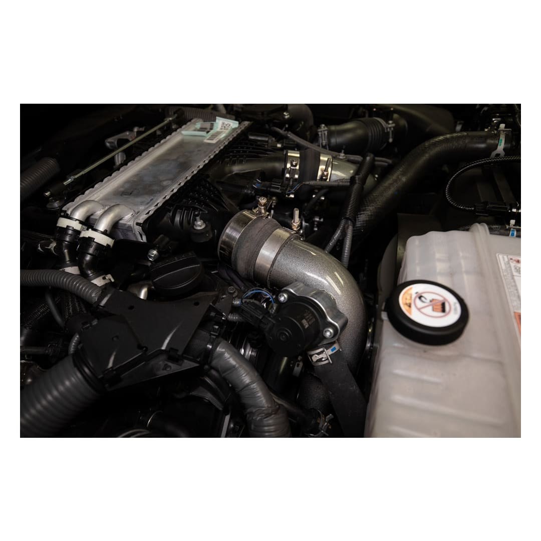K&N Filters Turbocharger Intercooler Pipe, Hot and Cold Side, Gunmetal Gray Aluminum Tube – 77-1013KC