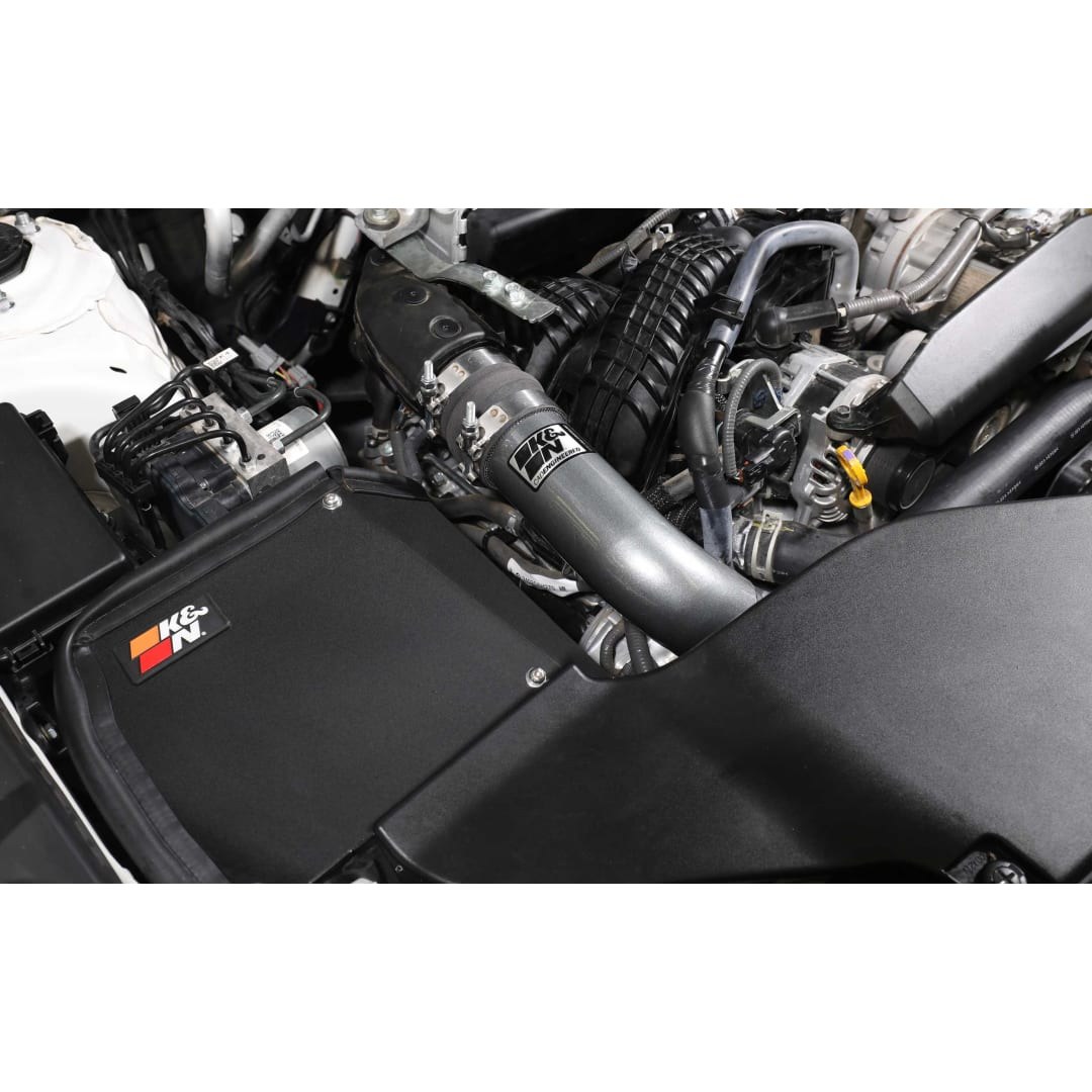 K&N Filters Turbocharger Intercooler Pipe, Cold Side, Gunmetal Gray Aluminum Tube – 77-1017KC