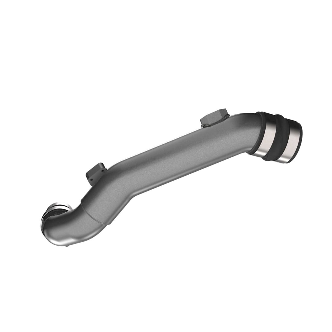 K&N Filters Turbocharger Intercooler Pipe, Cold Side, Gunmetal Gray Aluminum Tube – 77-1019KC