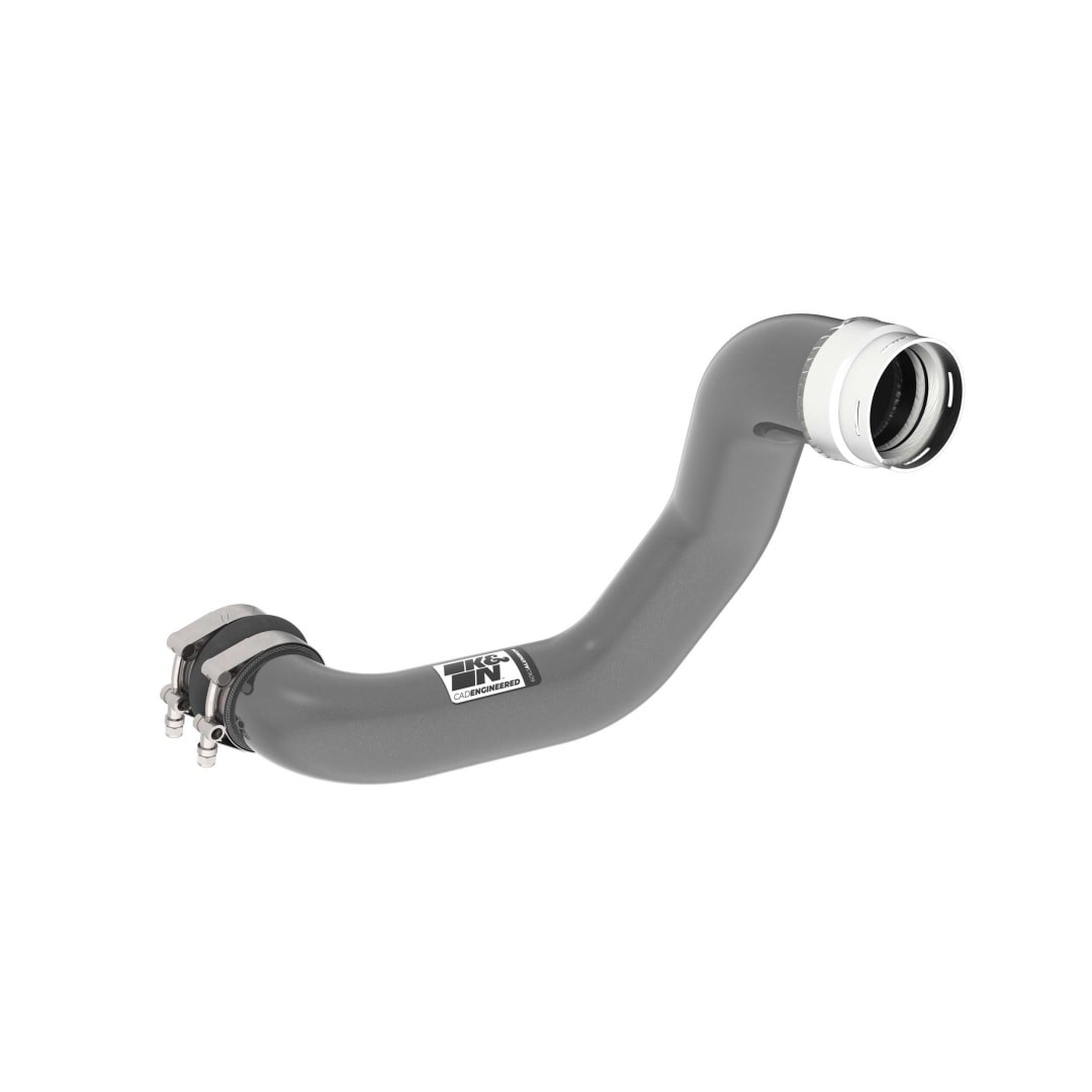 K&N Filters Turbocharger Intercooler Pipe, 77 Series ™, Gunmetal Gray, Aluminum – 77-1021KC