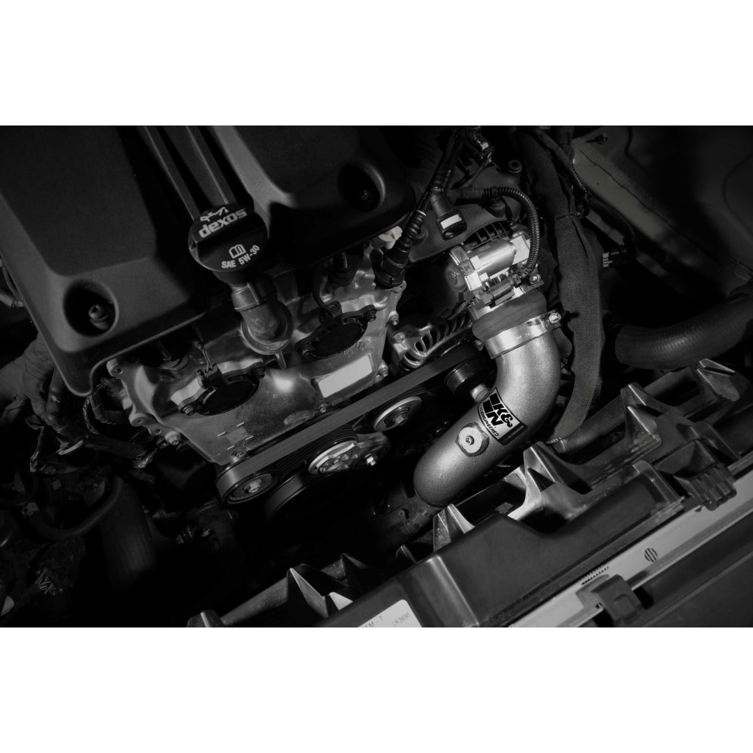 K&N Filters Turbocharger Intercooler Pipe, 77 Series ™, Gunmetal Gray, Aluminum – 77-1021KC