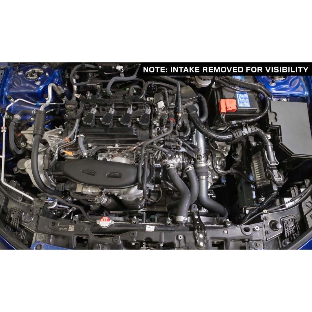 K&N Filters Turbocharger Intercooler Pipe, Cold Side, Gunmetal Gray Aluminum Tube – 77-1022KC