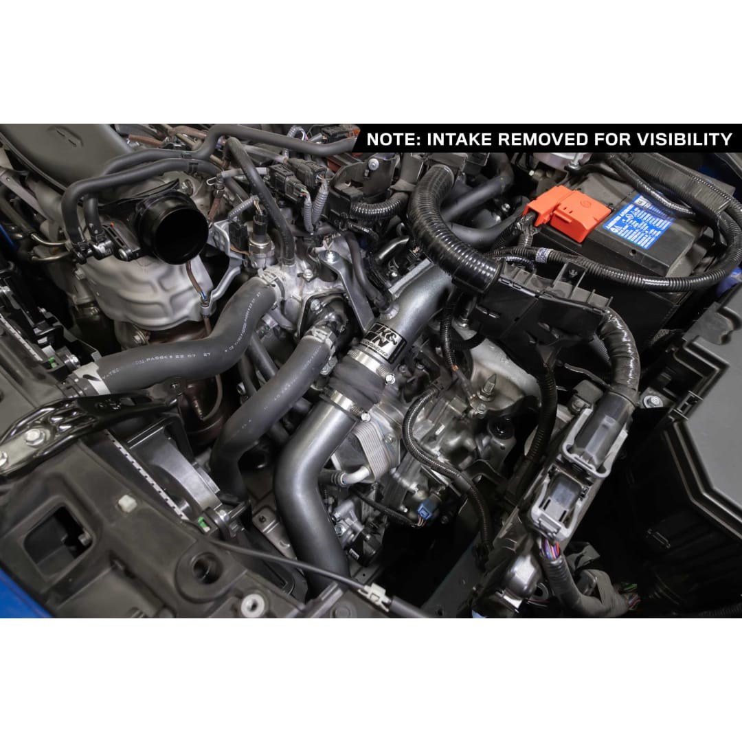 K&N Filters Turbocharger Intercooler Pipe, Cold Side, Gunmetal Gray Aluminum Tube – 77-1022KC