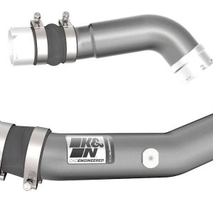 K&N Filters Turbocharger Intercooler Pipe, 77 Series ™, Hot and Cold Side, Gunmetal Gray Aluminum Tube – 77-1023KC