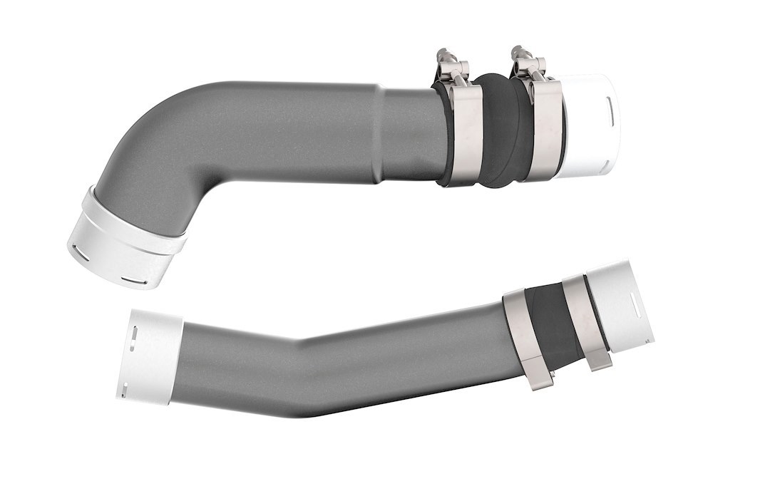 K&N Filters Turbocharger Intercooler Pipe, 77 Series ™, Hot and Cold Side, Gunmetal Gray Aluminum Tube – 77-1023KC
