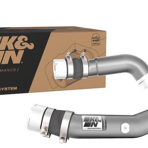 K&N Filters Turbocharger Intercooler Pipe, 77 Series ™, Hot and Cold Side, Gunmetal Gray Aluminum Tube – 77-1023KC