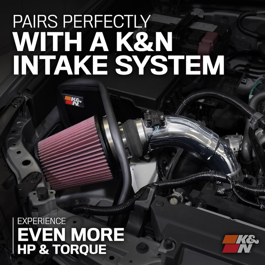 K&N Filters Turbocharger Intercooler Pipe, 77 Series ™, Hot and Cold Side, Gunmetal Gray Aluminum Tube – 77-1023KC