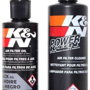 K&N Filters Air Filter Cleaner Kit, Recharger ®, 12 Ounce Bottle of Cleaner, Black – 99-5050BK