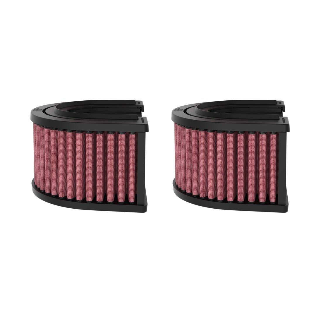 K&N Filters Air Filter, Washable, Red, Cotton Gauze, Set of 2 – E-0631