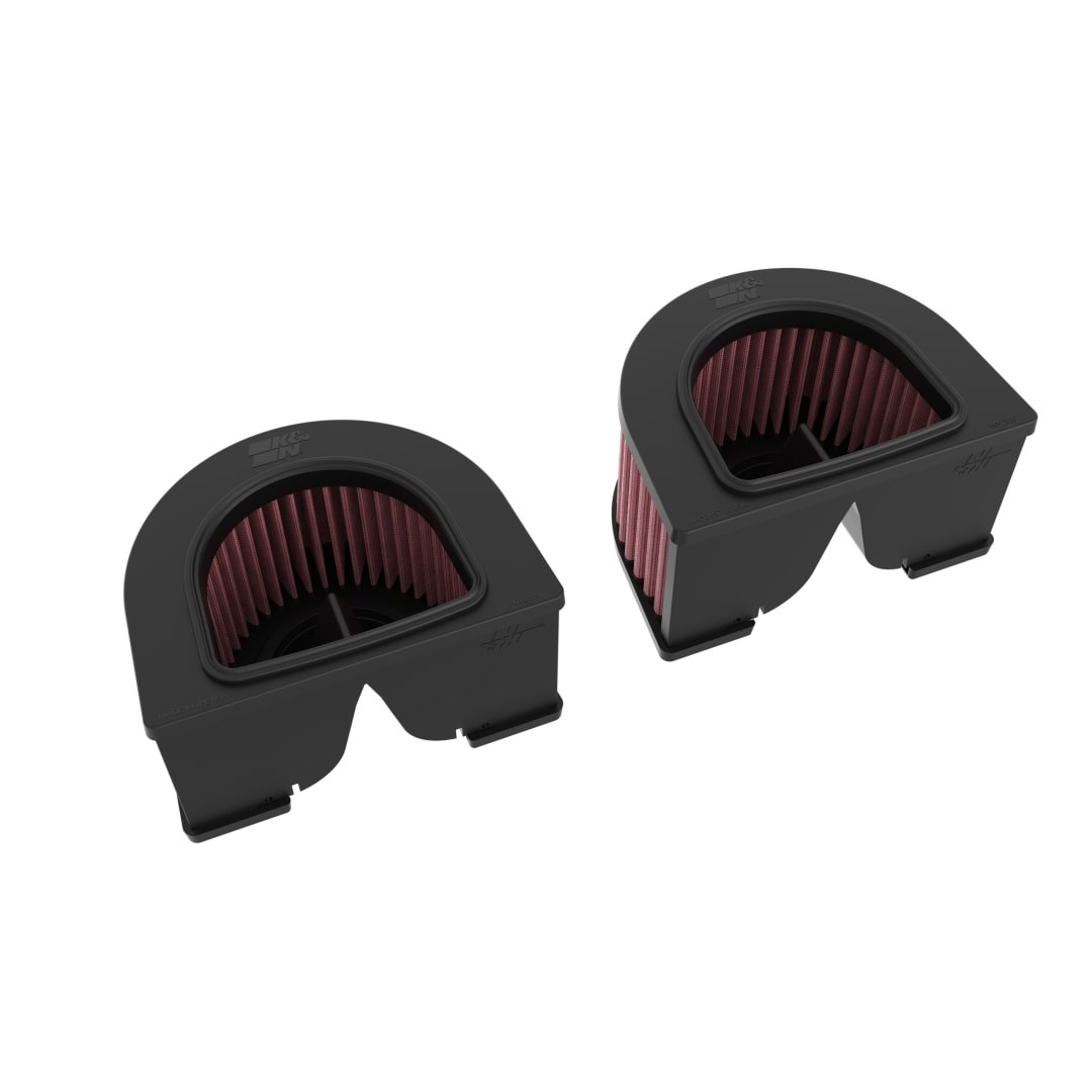 K&N Filters Air Filter, Washable, Red, Cotton Gauze, Set of 2 – E-0631