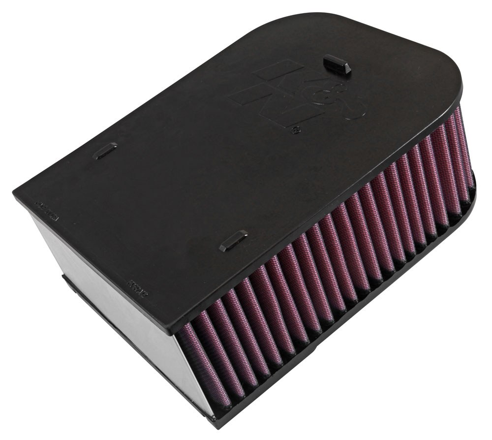 K&N Filters Air Filter, Washable, Red, Cotton Gauze, Unique, 6-5/8 Inch Height, Black Top – E-0660
