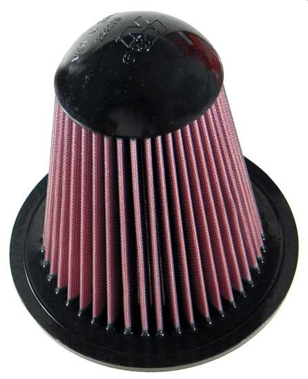 K&N Filters Air Filter, Filtercharger ®, Washable, Red, Cotton Gauze, Round Tapered – E-0945