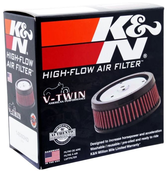 K&N Filters Air Filter, Filtercharger ®, Washable, Red, Cotton Gauze, Round, 6 Inch Outside Diameter X 2-1/2 Inch Height – E-3226