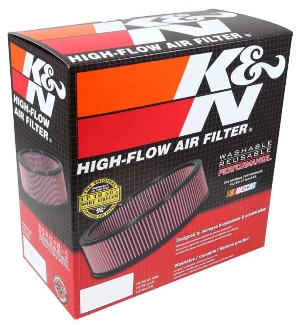 K&N Filters Air Filter, Filtercharger ®, Washable, Red, Cotton Gauze, Round, 11 Inch Outside Diameter X 5 Inch Height – E-3680