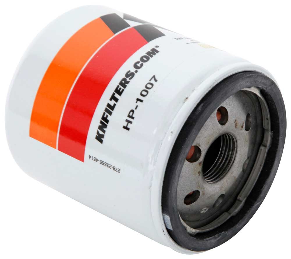K&N Filters Oil Filter, Premium Wrench-Off, High Flow Premium Media, Canister Style – HP-1007