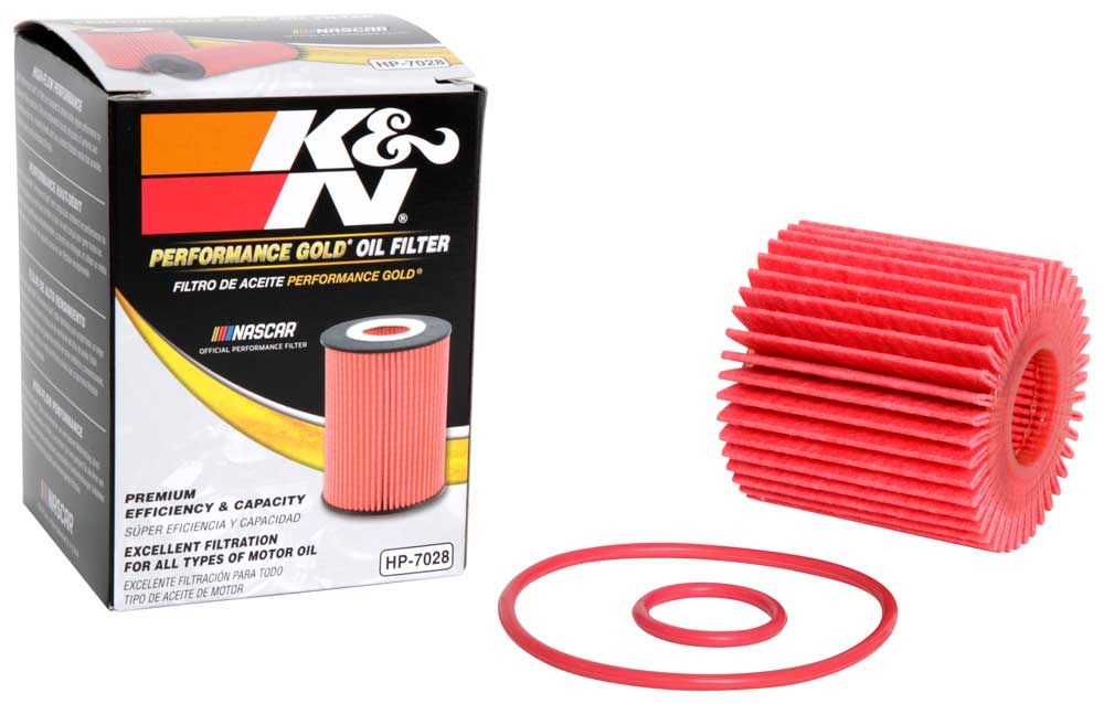 K&N Filters Oil Filter, Engine Oil Filter, High Flow Premium Media, Cartridge, 2.75 Inch Outside Diameter X 2.64 Inch Height – HP-7020