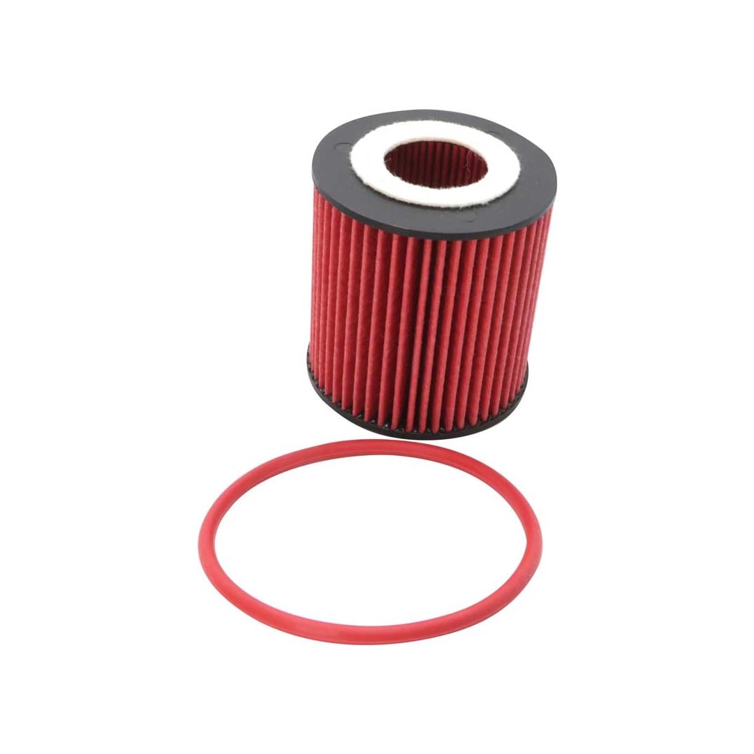 K&N Filters Oil Filter, Engine Oil Filter, High Flow Premium Media, Cartridge, Viton Rubber Gasket – HP-7044