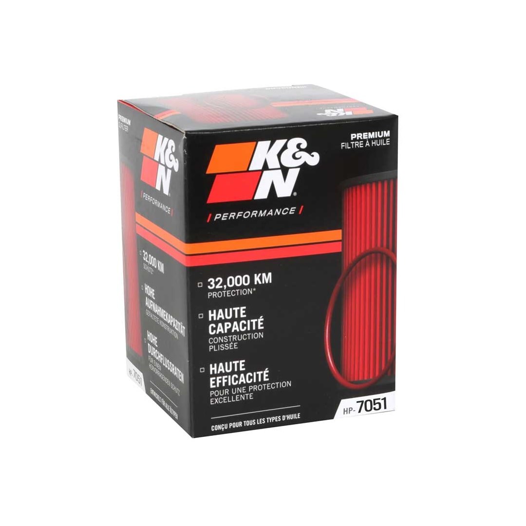 K&N Filters Oil Filter, High Flow Premium Media, Cartridge, Viton Rubber Gasket, Fits Some Non-Us Mercedes-Benz and Infinity – HP-7051