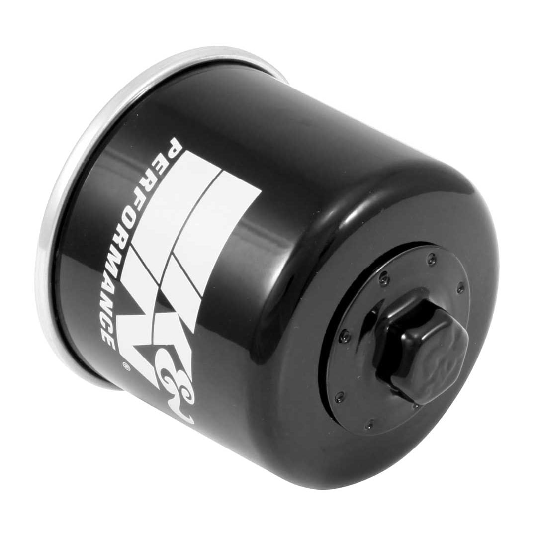 K&N Filters Oil Filter, Powersports, Canister Style, High Flow Premium Media, With Anti Drain Back Valve, With Bypass Valve – KN-138