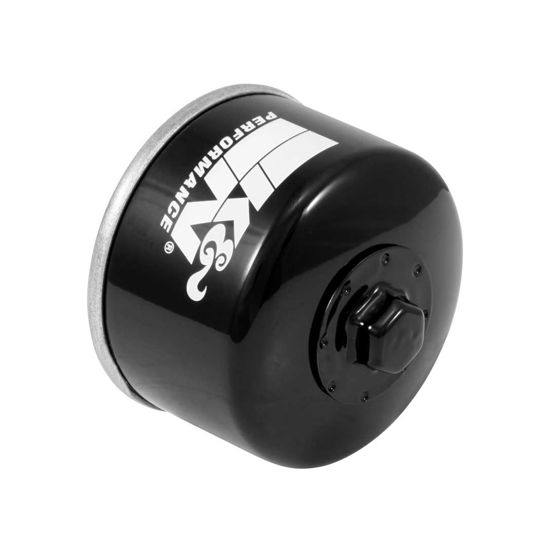 K&N Filters Oil Filter, Powersports, Canister Style, High Flow Premium Media, With Anti Drain Back Valve, With Bypass Valve – KN-147