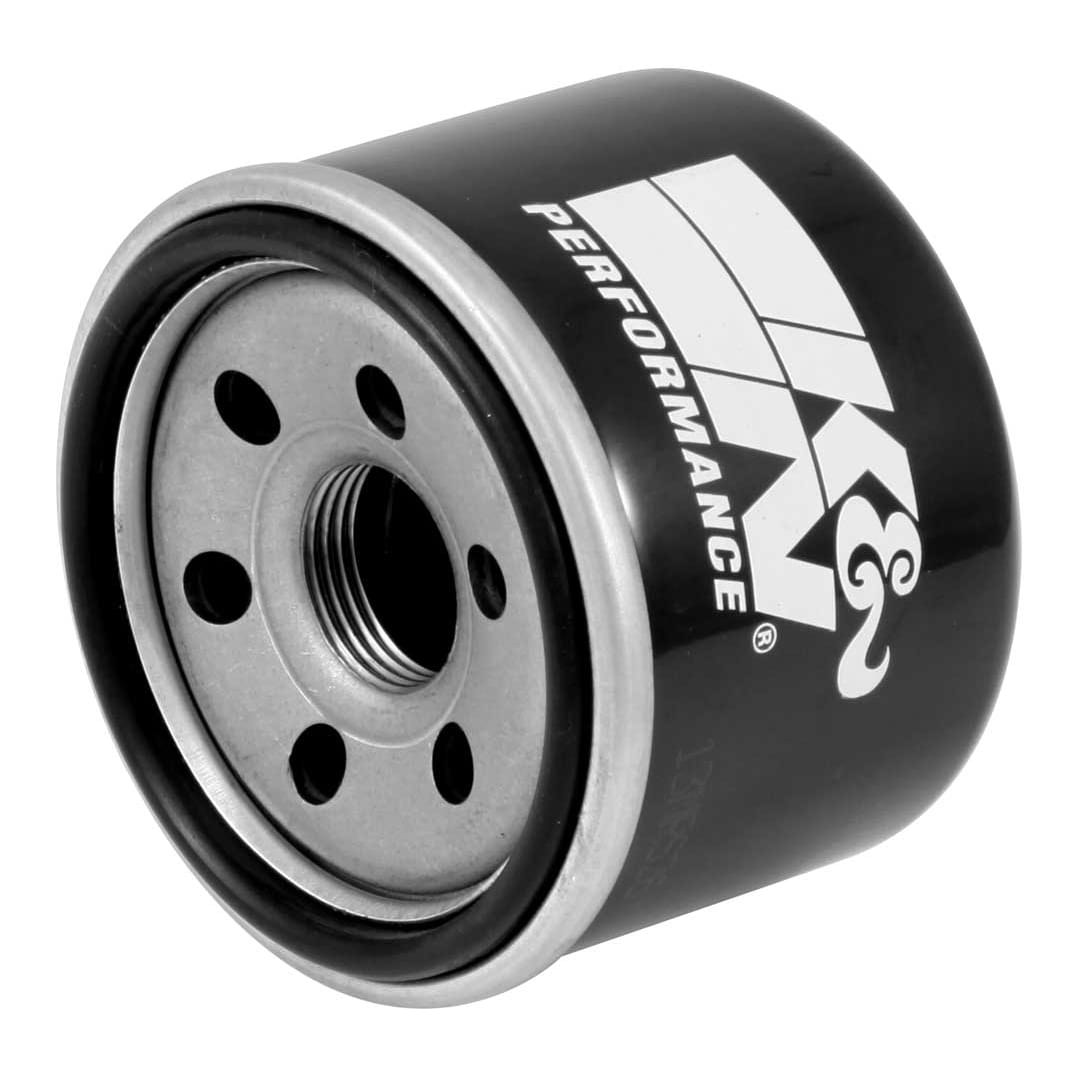 K&N Filters Oil Filter, Powersports, Canister Style, High Flow Premium Media, With Anti Drain Back Valve, With Bypass Valve – KN-147