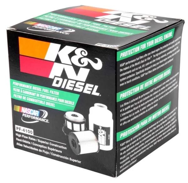 K&N Filters Fuel Filter, OEM Replacement, 2.625 Inch Length X 2.313 Inch Diameter, Set of 2 – PF-4100