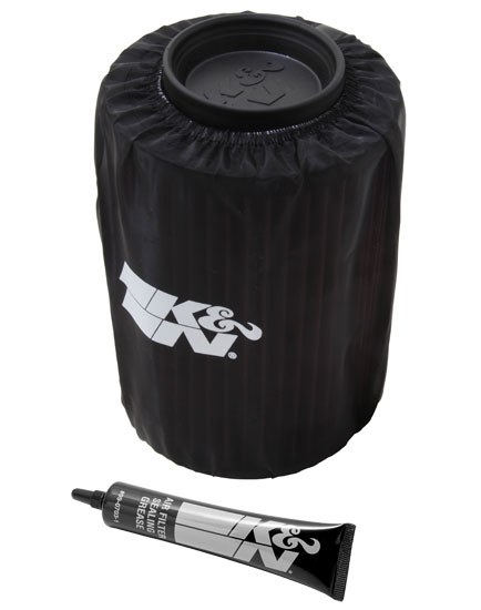 K&N Filters Air Filter, Filtercharger ®, Washable, Red, Cotton Gauze, Round, 5 Inch Outside Diameter X 7-1/4 Inch Height – PL-8007