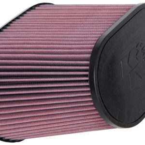 K&N Filters Air Filter, Clamp-On, Washable, Red, Cotton Gauze, Oval Tapered – RE-1040