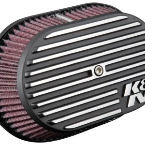 K&N Filters Air Cleaner Assembly, Street Metal, 4-1/4 Inch Overall Height, 2.39 Inch Air Filter Height, Black, Aluminum – RK-3953