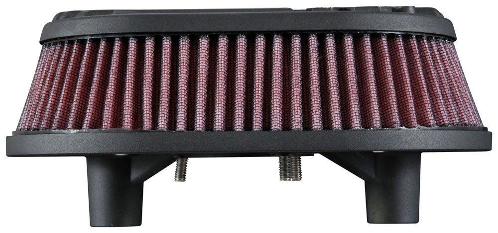 K&N Filters Air Cleaner Assembly, Street Metal, 4-1/4 Inch Overall Height, 2.39 Inch Air Filter Height, Black, Aluminum – RK-3953