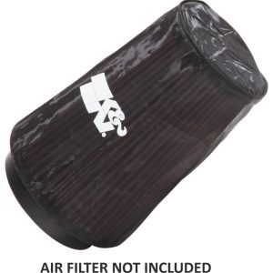 K&N Filters Air Filter Wrap, Drycharger ®, Round Tapered, 6-1/2 Inch Base Diameter X 4-3/8 Inch Top Diameter 8-3/4 Inch Height, Closed Top – RU-2815DK