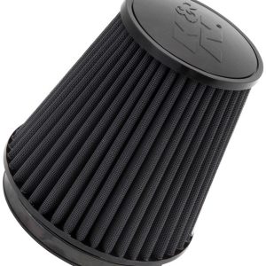 K&N Filters Air Filter, Black, Non Woven Synthetic, Round Tapered – RU-3101HBK