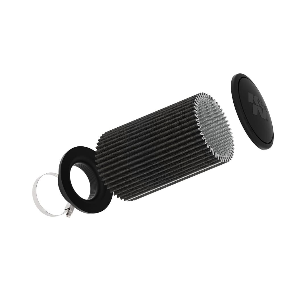 K&N Filters Air Filter, Black, Non Woven Synthetic, Washable, Round Tapered – RU-3111HBK