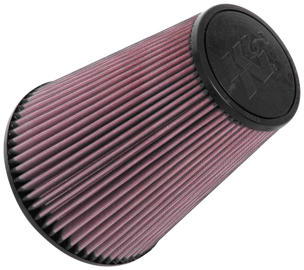 K&N Filters Air Filter, Washable, Red, Cotton Gauze, Round Tapered – RU-5046