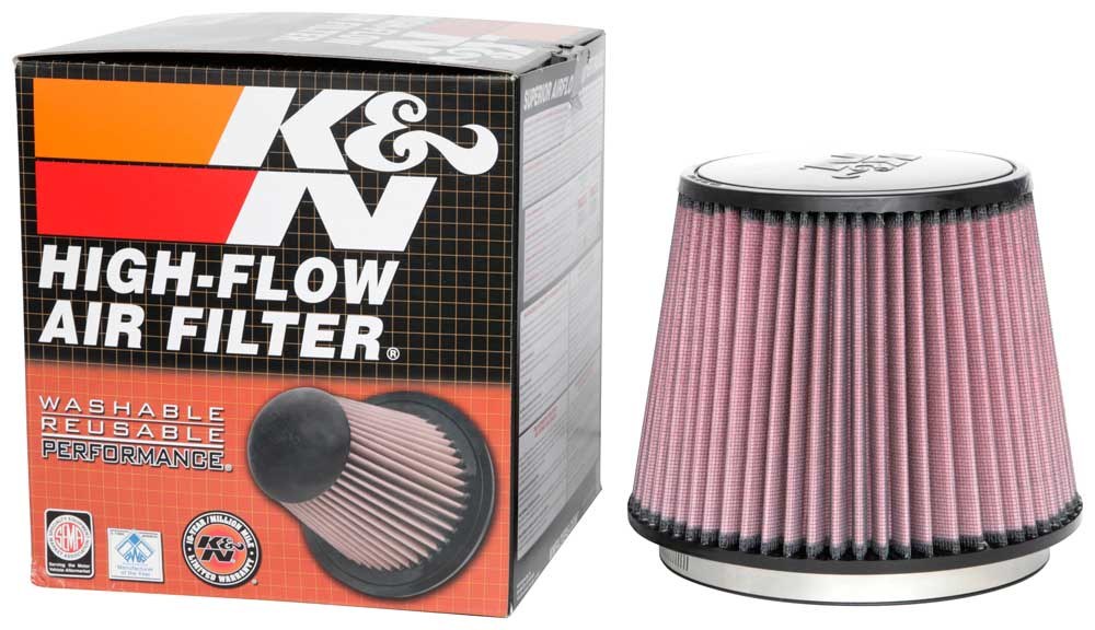 K&N Filters Air Filter, Washable, Red, Cotton Gauze, Round Tapered – RU-5173