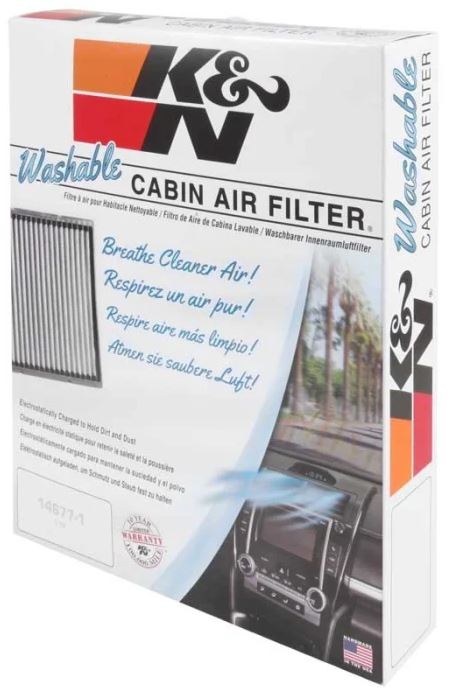 K&N Filters Cabin Air Filter, Washable, Non-Woven Synthetic – VF2055
