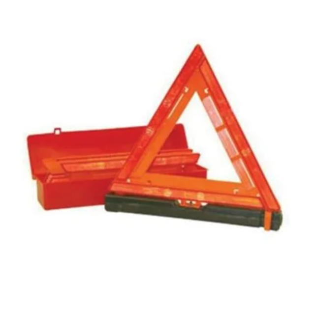 Holman Emergency Reflector Kit, Set of 3, Triangle, Double Sided, Orange with Red Reflector, Plastic, With Red Plastic Case – 1005DTS