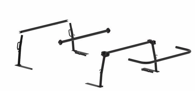 Holman Ladder Rack Component, Pro Rack, For Pro Series Ladder Rack, Legs and Bars Only, Powder Coated, Black, Steel – 12000